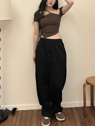 Riva Unbalanced Off-White Tee