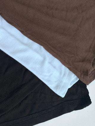 Riva Unbalanced Off-White Tee