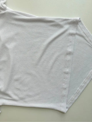 Riva Unbalanced Off-White Tee