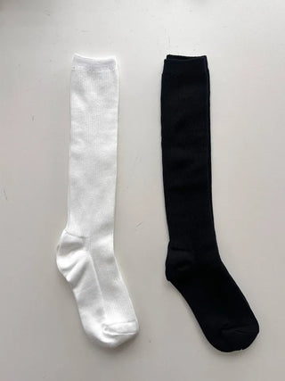 Shirring Knee-High Socks