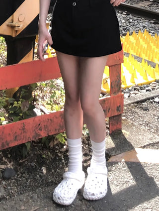 Shirring Knee-High Socks