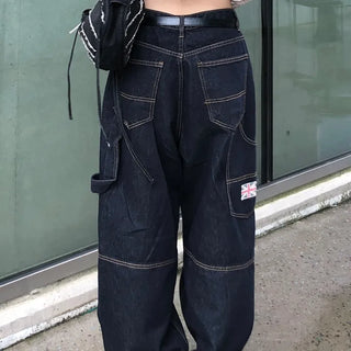 Patch Raw Denim Pants