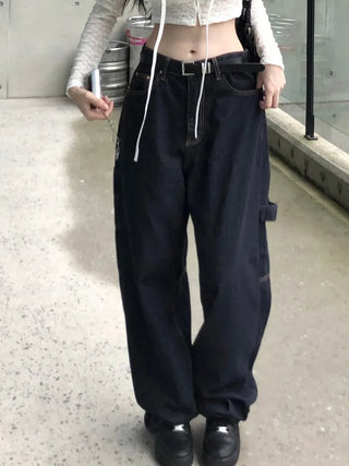 Patch Raw Denim Pants