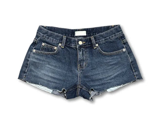 Deep Blue Raw Denim Shorts