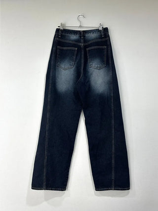 Ocean Deep Blue Denim Pants