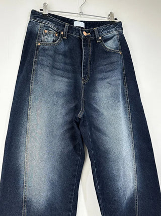 Ocean Deep Blue Denim Pants