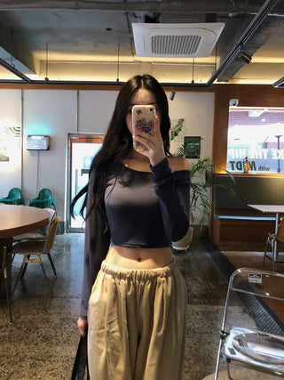 Fleece cropped unisex tee