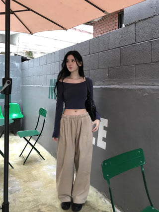 Fleece cropped unisex tee