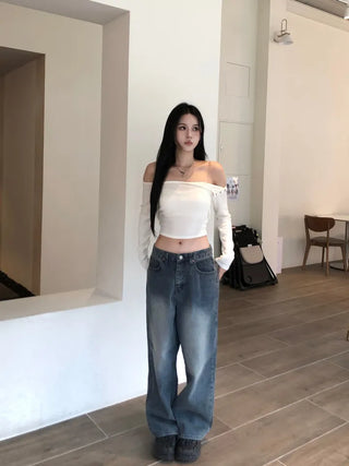 Snap Back Point Off-Crop Tee