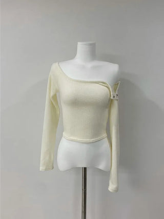 Snap Back Point Off-Crop Tee