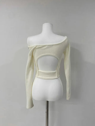 Snap Back Point Off-Crop Tee