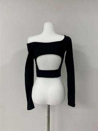 Snap Back Point Off-Crop Tee