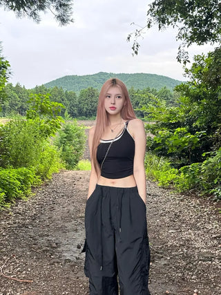 Two-tone shirring layered nasi