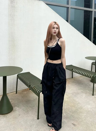 Two-tone shirring layered nasi