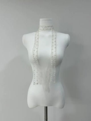 Flower see-through scarf