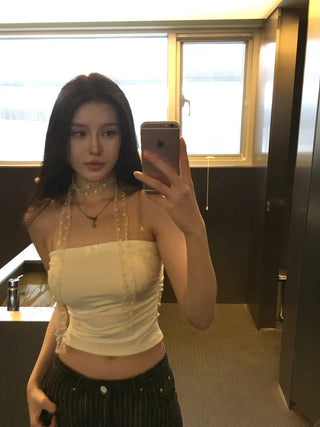 Flower see-through scarf