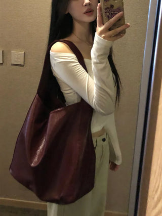 Kisa leather shoulder bag