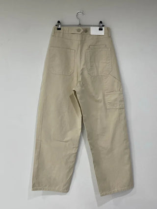 Button pocket wide pants