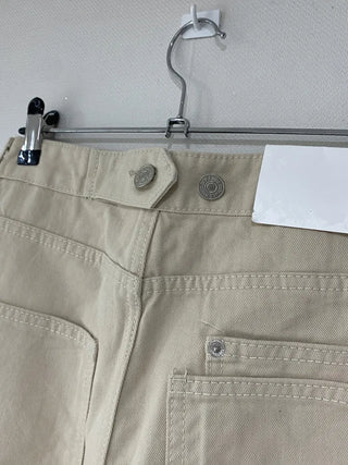 Button pocket wide pants