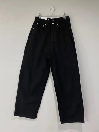 Button pocket wide pants