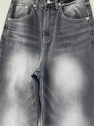 Pocket wide denim pants