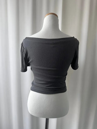 Peak printing crop unisex tee