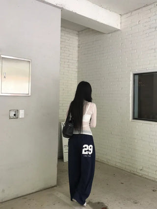 Patch pintuck training pants