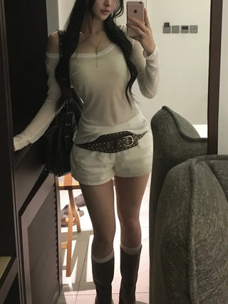 Deep see-through tee