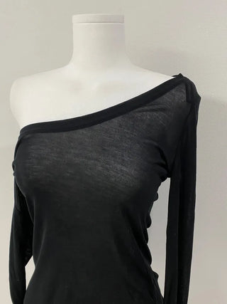 Deep see-through tee