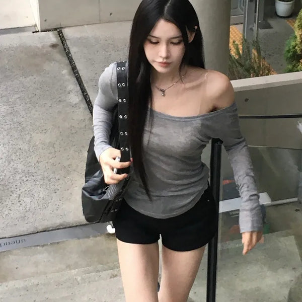 Deep see-through tee