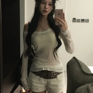 Deep see-through tee