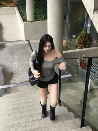 Deep see-through tee