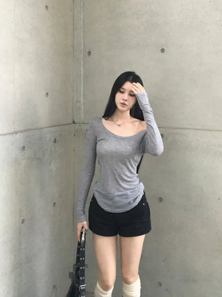 Deep see-through tee