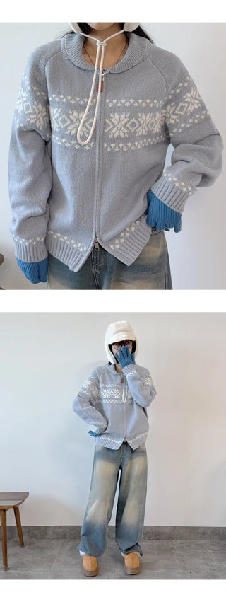 Zip Knit Cardigan