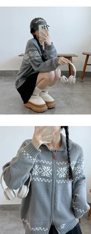 Zip Knit Cardigan