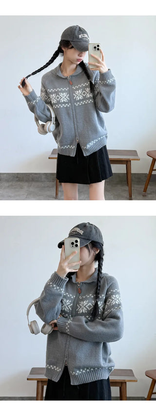 Zip Knit Cardigan