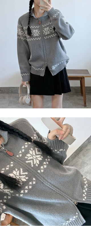 Zip Knit Cardigan