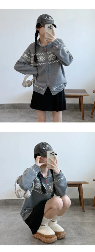 Zip Knit Cardigan