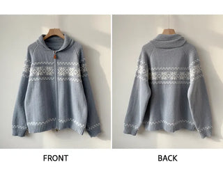 Zip Knit Cardigan