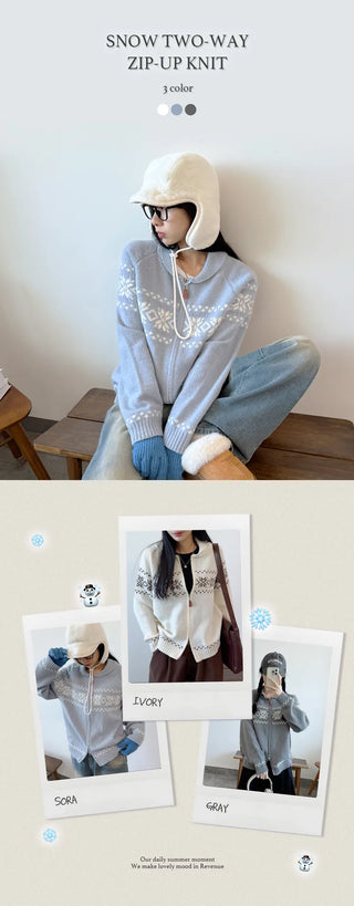 Zip Knit Cardigan