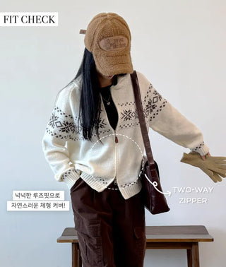 Zip Knit Cardigan