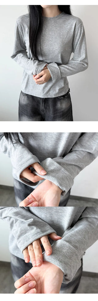 Fleece Long Sleeve Tee