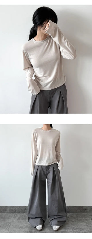 Fleece Long Sleeve Tee