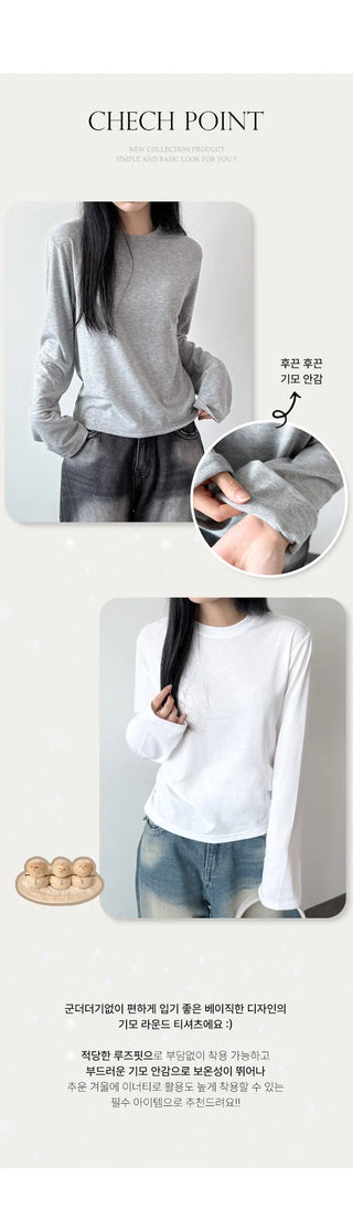 Fleece Long Sleeve Tee