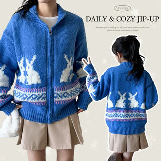 Knit Zip Cardigan