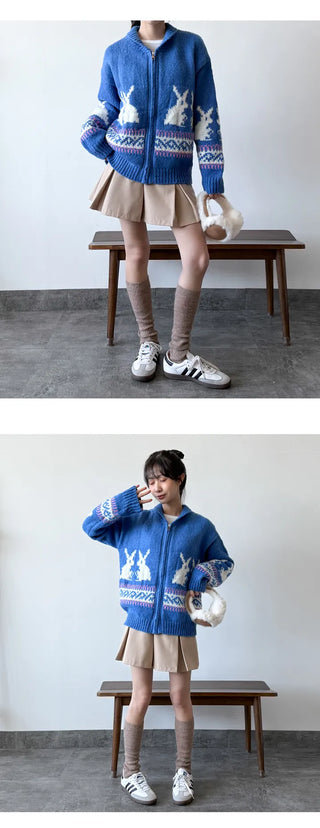 Knit Zip Cardigan