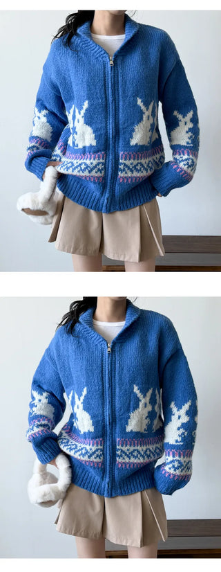 Knit Zip Cardigan