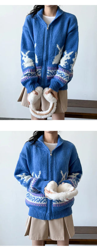 Knit Zip Cardigan