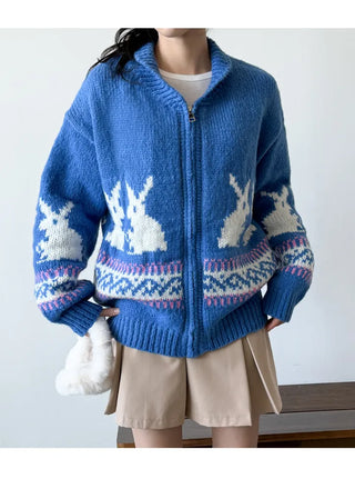 Knit Zip Cardigan