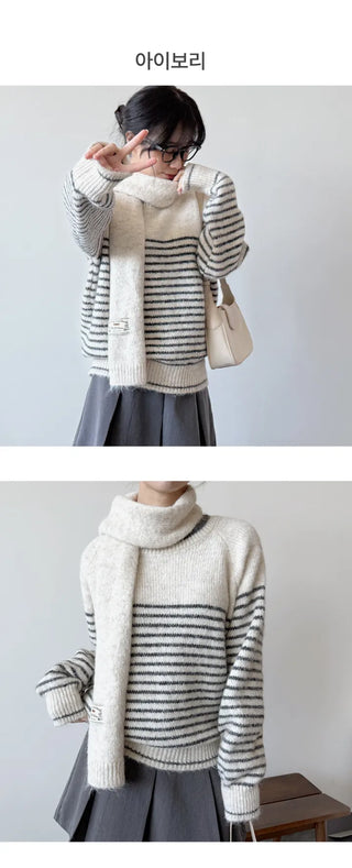 Striped Knit Top
